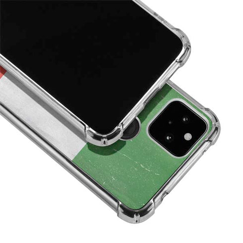 Italy Flag Distressed Google Pixel 5a 5G Clear Case